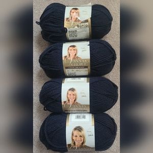 Lion Brand Yarns | Vanna's Choice Yarn | 4 Skeins Navy